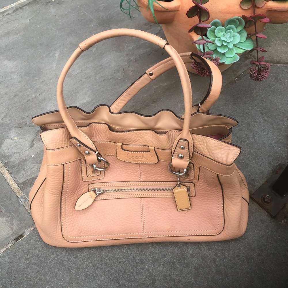 Beautiful Coach Pebbled Leather Satchel